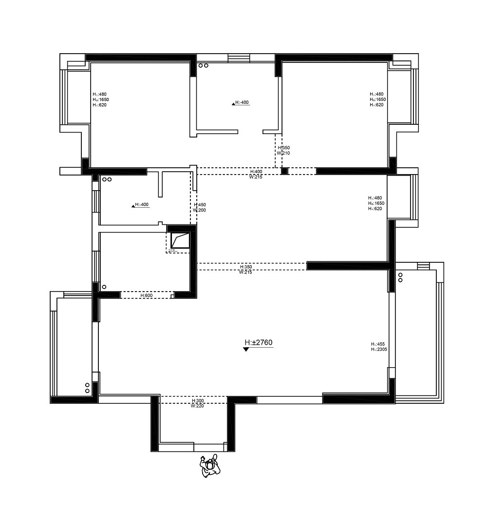 中建鉑公館139平現(xiàn)代風(fēng)格裝修效果圖