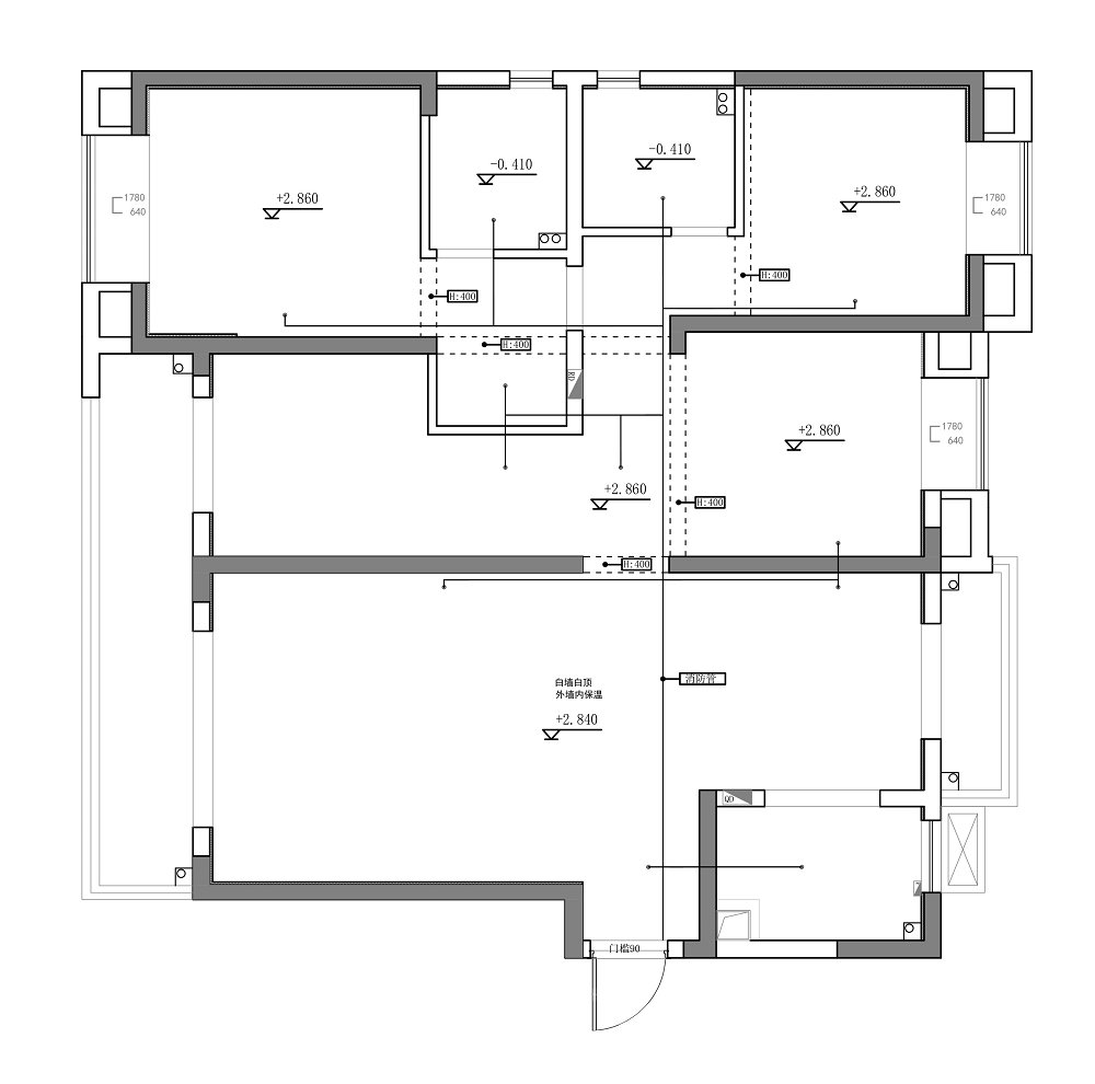 中建大公館170平新中式風格裝修效果圖