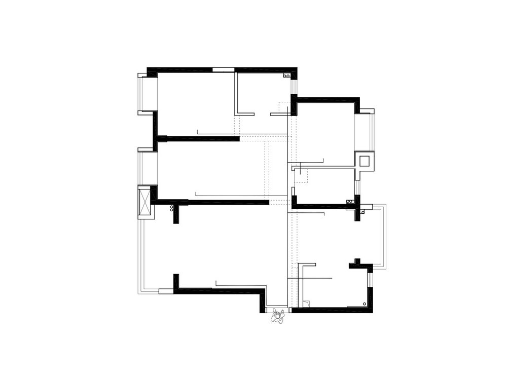 中建鉑公館138平現(xiàn)代風格裝修效果圖